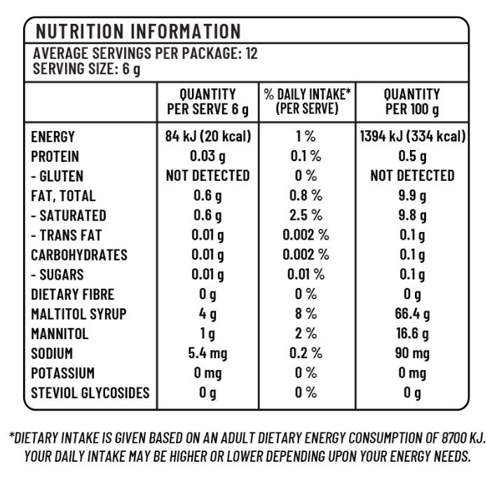 SUGARLESS CONFECTIONERY CO Caramel Mix Chews - 70g