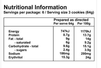 97% Sugar Free Vanilla Cookie Mix - 270gm