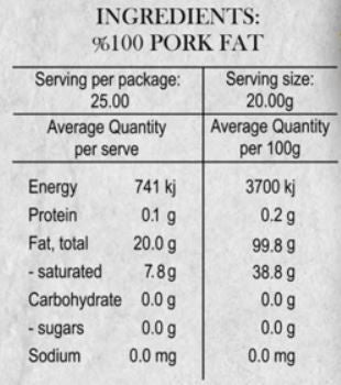 Premium Tasmanian Lard 500mL