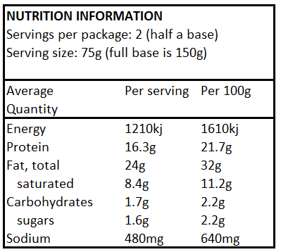 Low Carb 10" Pizza Base pack -Avaliable Instore and Click and Collect Only