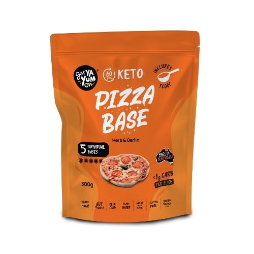 Get Ya Yum On - Pizza Base Herb & Garlic - 300gm - 5 individual serves