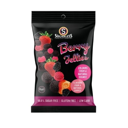 SUGARLESS CONFECTIONERY CO Jellies - Berry Jellies -70g